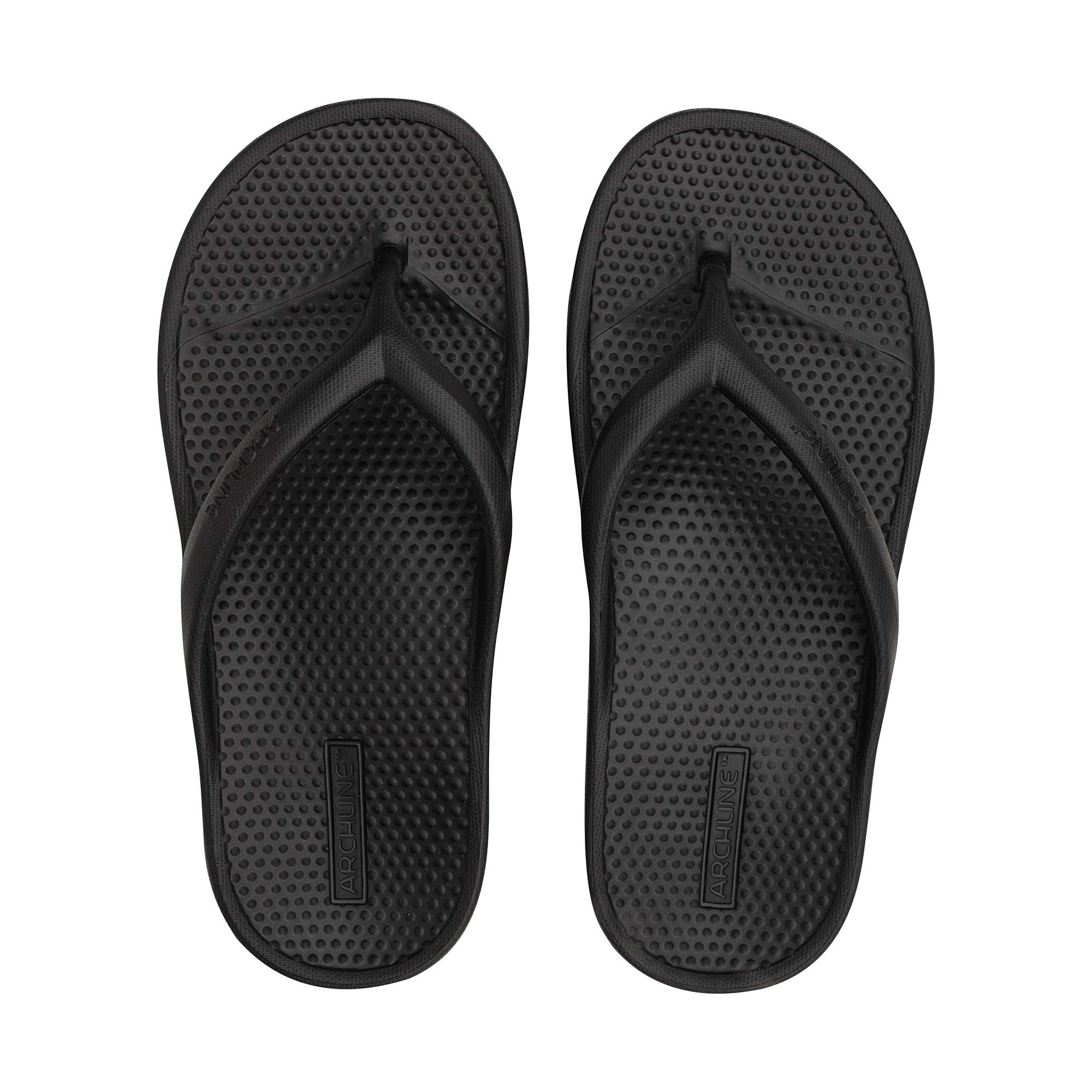 Archline Rebound Thongs - Black - Image 2
