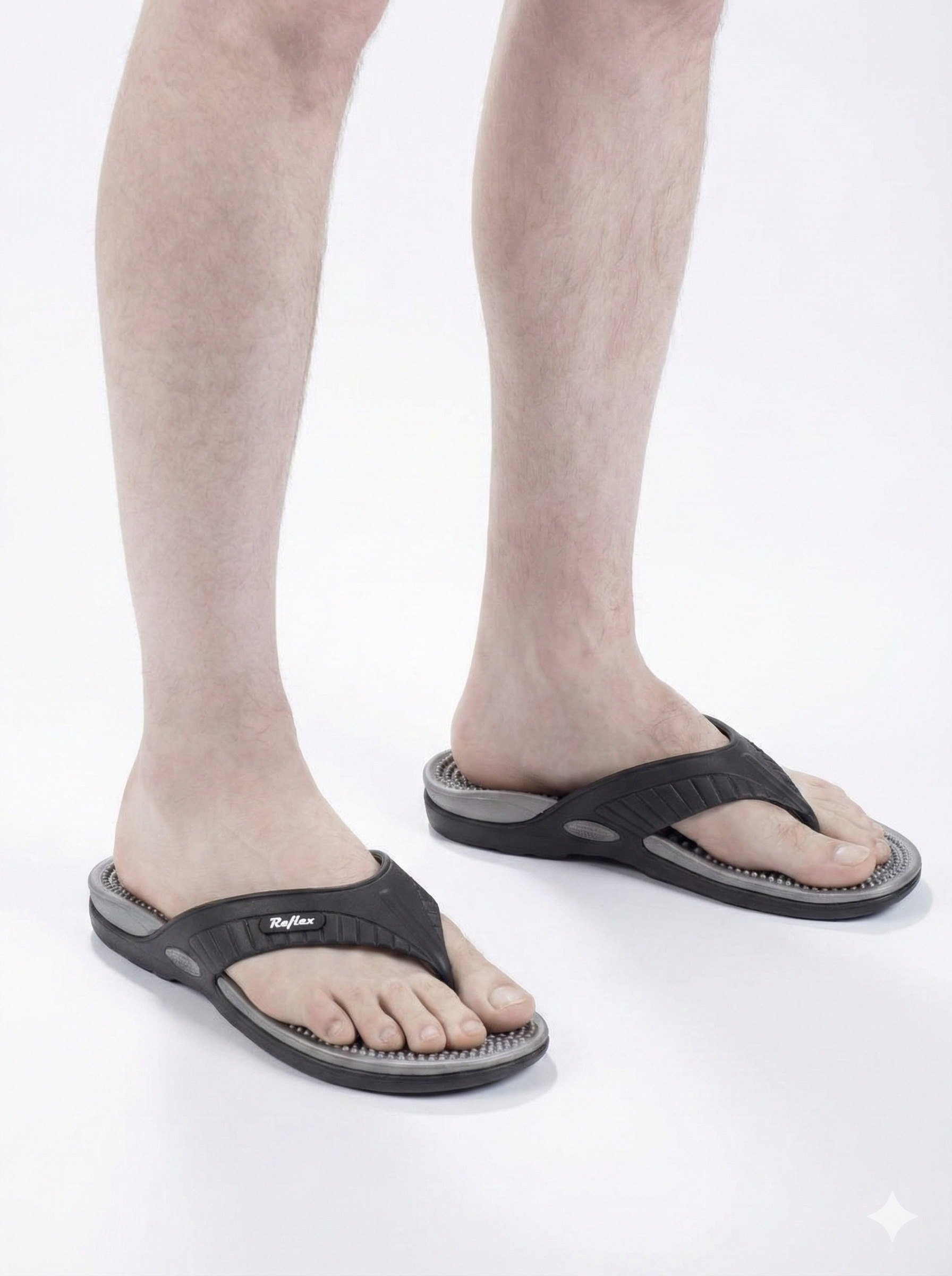 LifeBalance Massage Sandals Graphite/Black - Image 5
