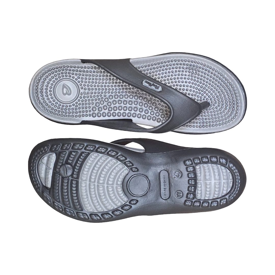 LifeBalance Massage Sandals Grey/Black - Image 2