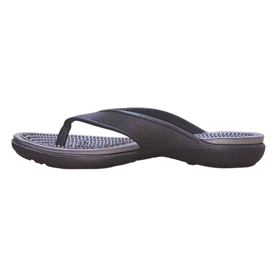 LifeBalance Massage Sandals Grey/Black - Image 3