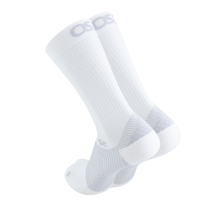 Plantar Fasciitis Socks Crew White